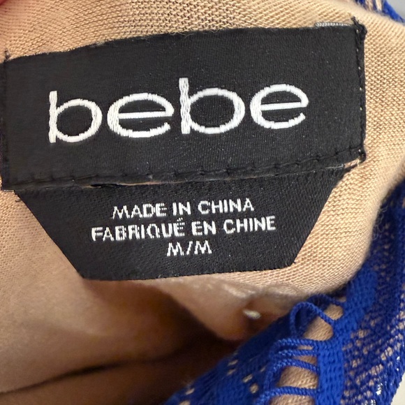 bebe Royal Blue Lace Mini Dress - Picture 3 of 3